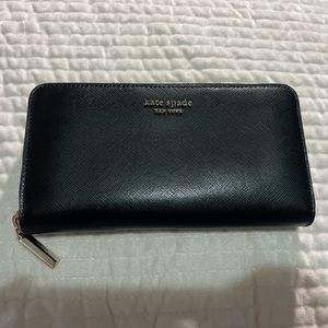 Kate Spade Black Leather Wallet